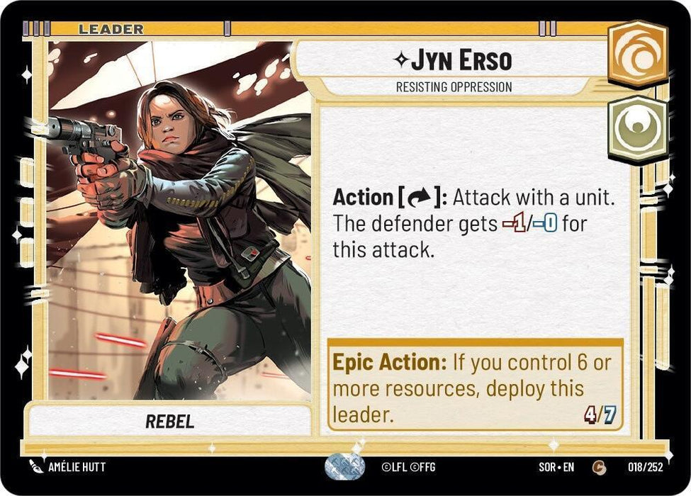 Jyn Erso - Resisting Oppression (018/252) [Spark of Rebellion] - for just $0.10! 