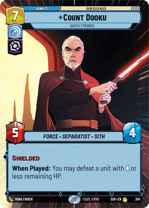Count Dooku - Darth Tyranus (Hyperspace) (304) [Spark of Rebellion] - for just $0.90! 