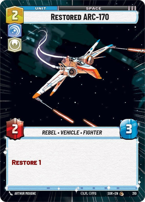 Restored ARC-170 (Hyperspace) (310) [Spark of Rebellion] - for just $0.20! 