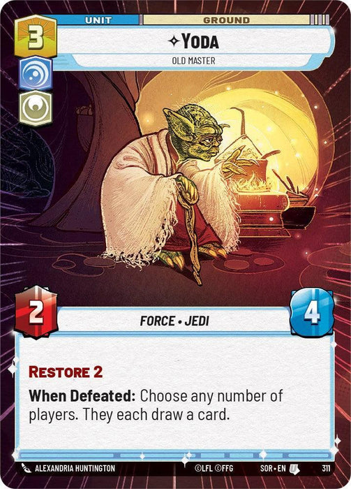 Yoda - Old Master (Hyperspace) (311) [Spark of Rebellion] - for just $0.45! 