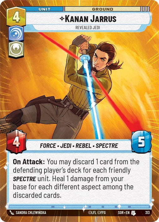 Kanan Jarrus - Revealed Jedi (Hyperspace) (313) [Spark of Rebellion] - for just $1.30! 