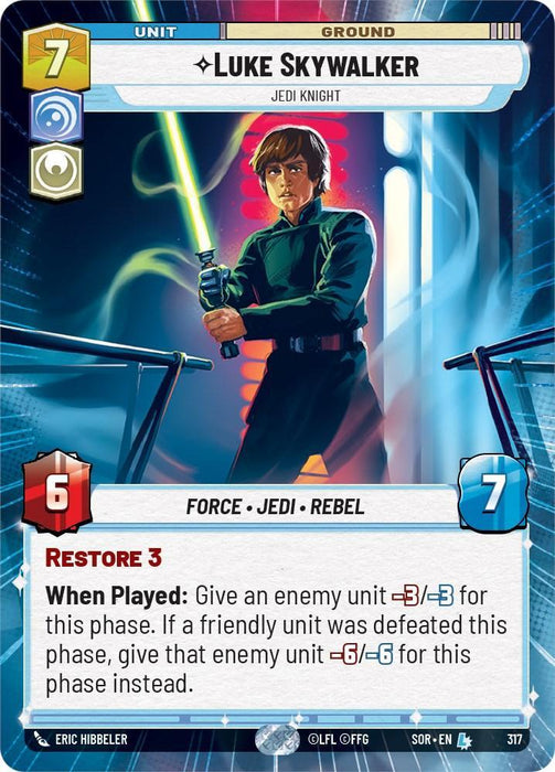 Luke Skywalker - Jedi Knight (Hyperspace) (317) [Spark of Rebellion] - for just $13.90! 