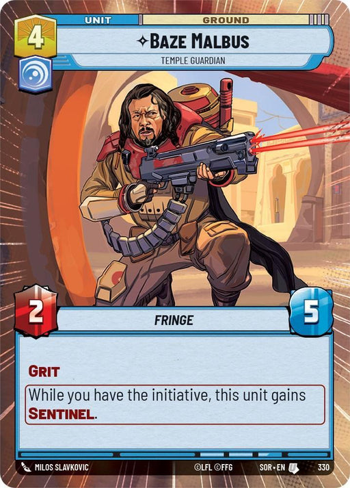 Baze Malbus - Temple Guardian (Hyperspace) (330) [Spark of Rebellion] - for just $0.15! 