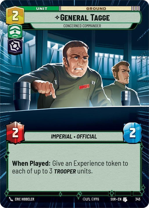 General Tagge - Concerned Commander (Hyperspace) (345) [Spark of Rebellion] - for just $0.25! 