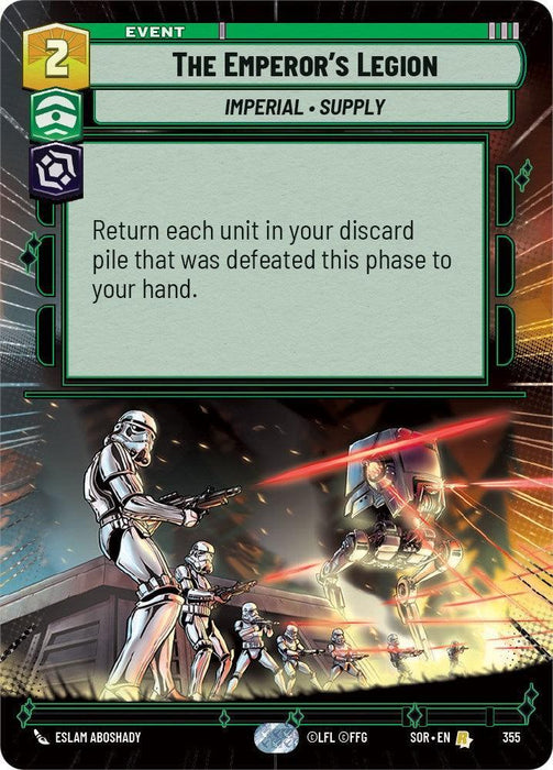 The Emperor's Legion (Hyperspace) (355) [Spark of Rebellion] - for just $0.35! 