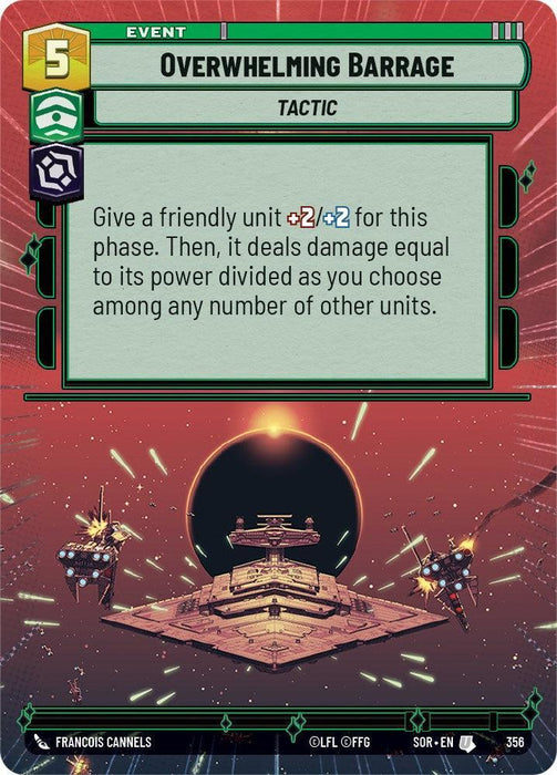 Overwhelming Barrage (Hyperspace) (356) [Spark of Rebellion] - for just $2.30! 