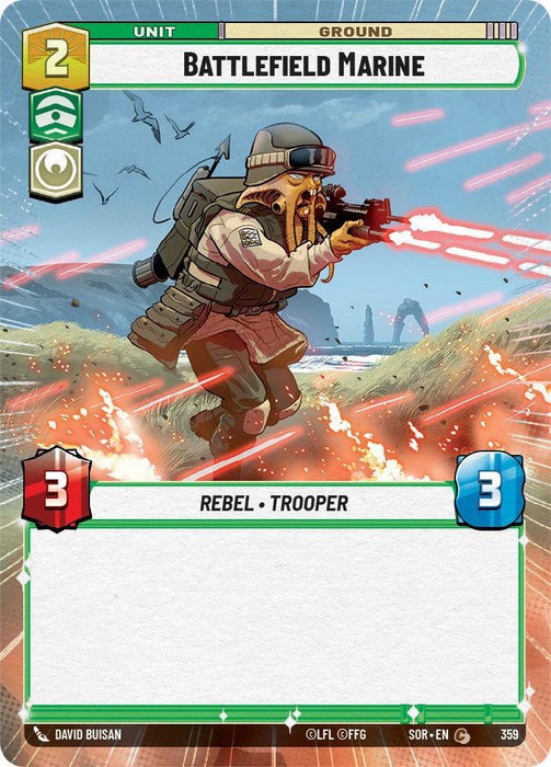 Battlefield Marine (Hyperspace) (359) [Spark of Rebellion] - for just $0.15! 