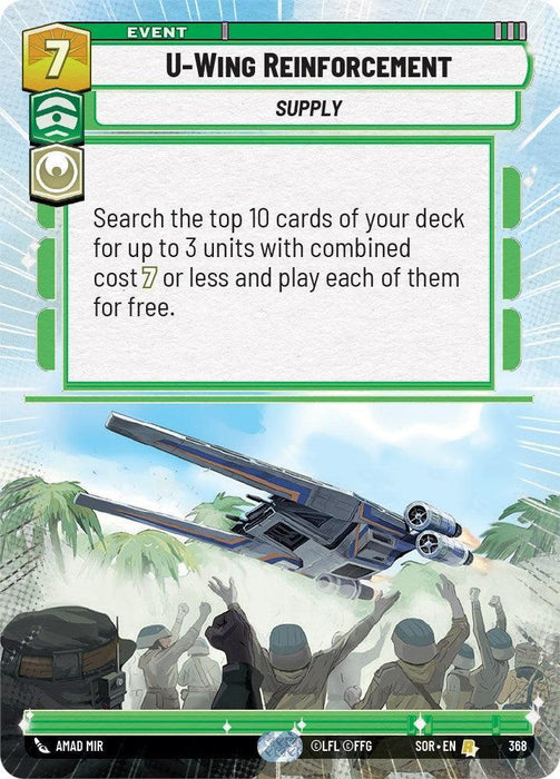 U-Wing Reinforcement (Hyperspace) (368) [Spark of Rebellion] - for just $3.35! 