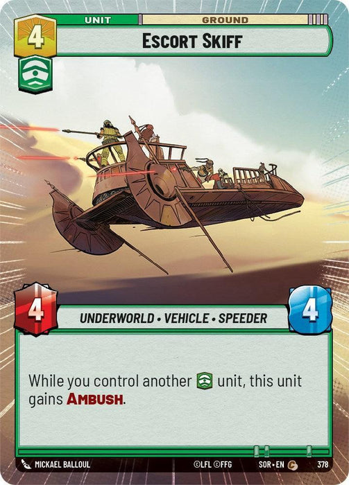 Escort Skiff (Hyperspace) (378) [Spark of Rebellion] - for just $0.10! 