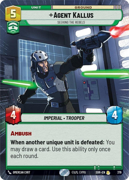 Agent Kallus - Seeking the Rebels (Hyperspace) (379) [Spark of Rebellion] - for just $0.75! 