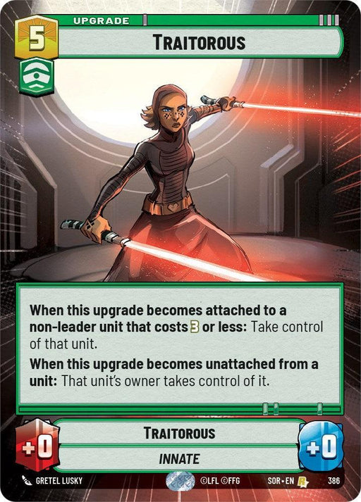 Traitorous (Hyperspace) (386) [Spark of Rebellion] - for just $1.55! 