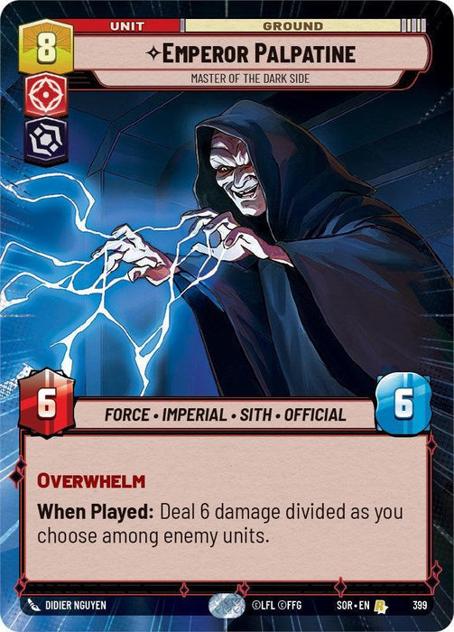 Emperor Palpatine - Master of the Dark Side (Hyperspace) (399) [Spark of Rebellion] - for just $1.50! 