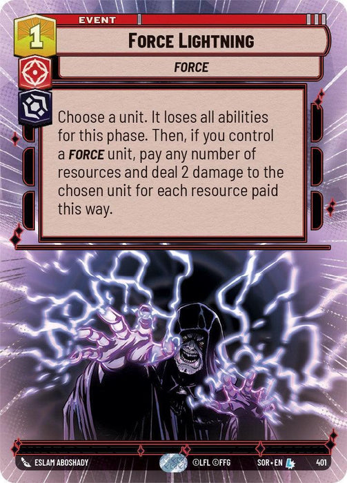 Force Lightning (Hyperspace) (401) [Spark of Rebellion] - for just $4! 