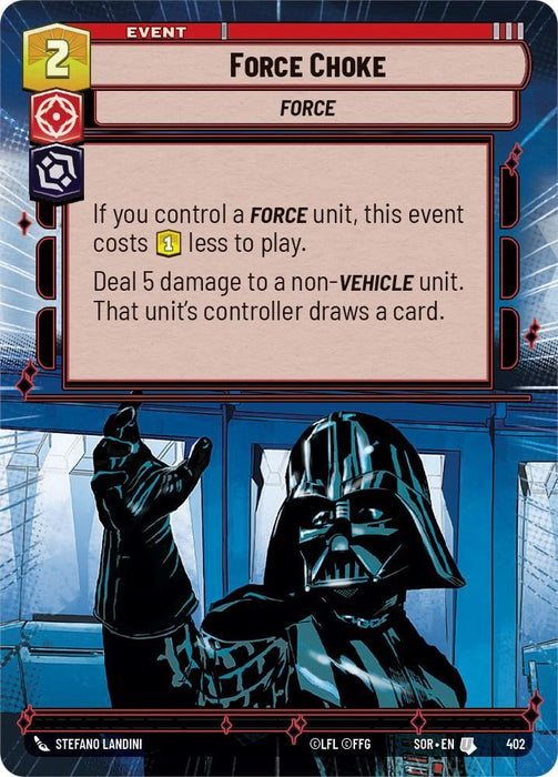 Force Choke (Hyperspace) (402) [Spark of Rebellion] - for just $0.95! 