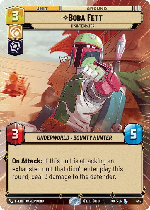 Boba Fett - Disintegrator (Hyperspace) (442) [Spark of Rebellion] - for just $3.65! 