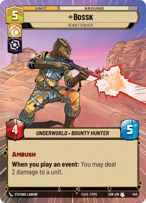 Bossk - Deadly Stalker (Hyperspace) (445) [Spark of Rebellion] - for just $0.30! 