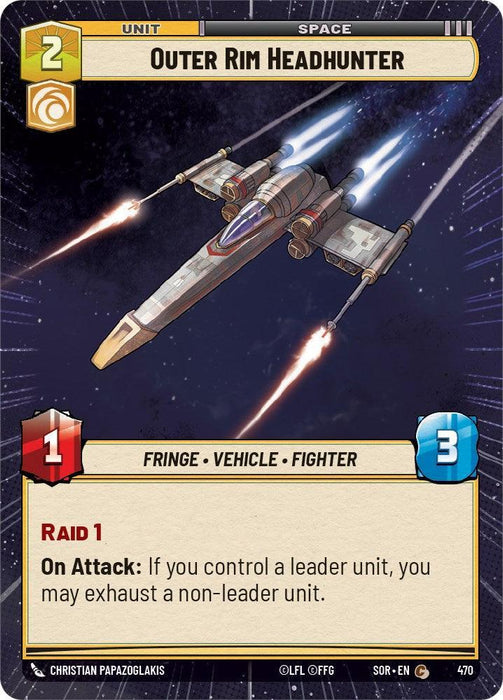 Outer Rim Headhunter (Hyperspace) (470) [Spark of Rebellion] - for just $0.10! 