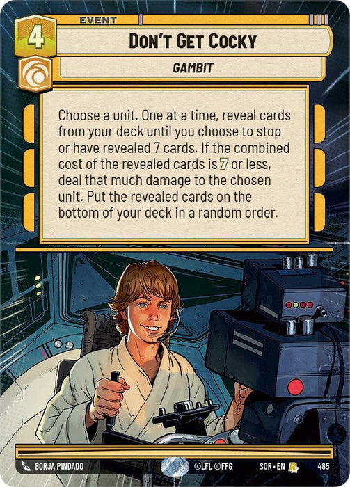 Don't Get Cocky (Hyperspace) (485) [Spark of Rebellion] - for just $0.30! 