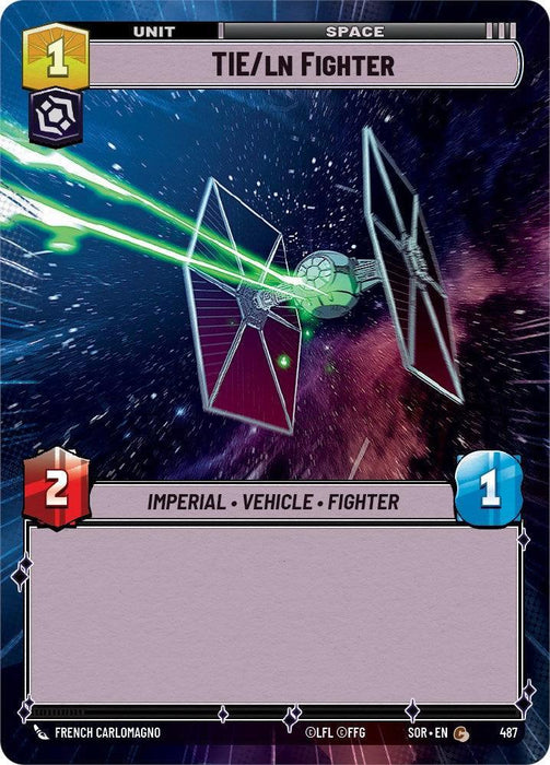 TIE/ln Fighter (Hyperspace) (487) [Spark of Rebellion] - for just $0.25! 