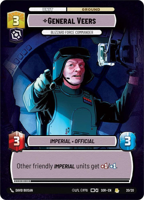General Veers - Blizzard Force Commander (Weekly Play Promo) (20/20) [Spark of Rebellion Promos] - for just $0.10! 
