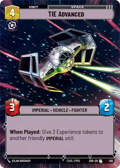 TIE Advanced (Hyperspace) (492) [Spark of Rebellion] - for just $0.35! 