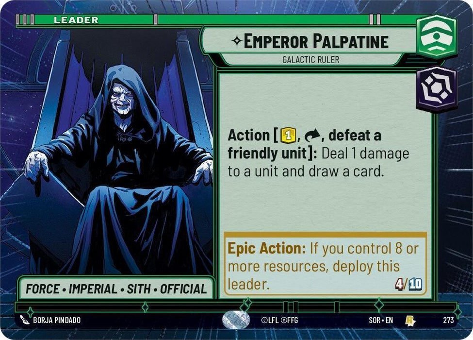 Emperor Palpatine - Galactic Ruler (Hyperspace) (273) [Spark of Rebellion] - for just $0.50! 
