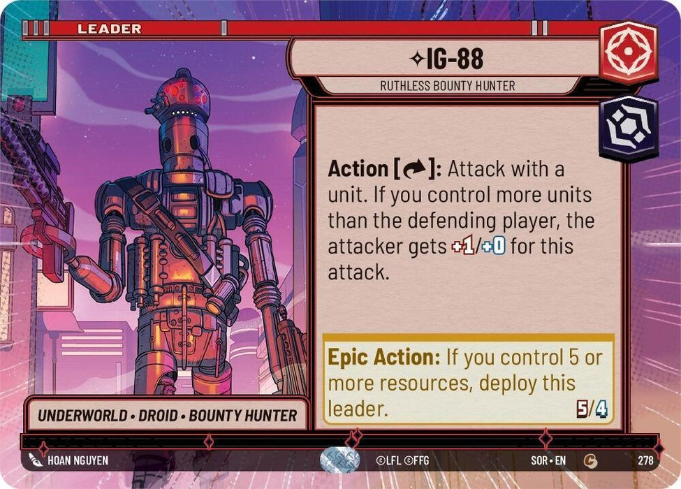 IG-88 - Ruthless Bounty Hunter (Hyperspace) (278) [Spark of Rebellion] - for just $0.10! 