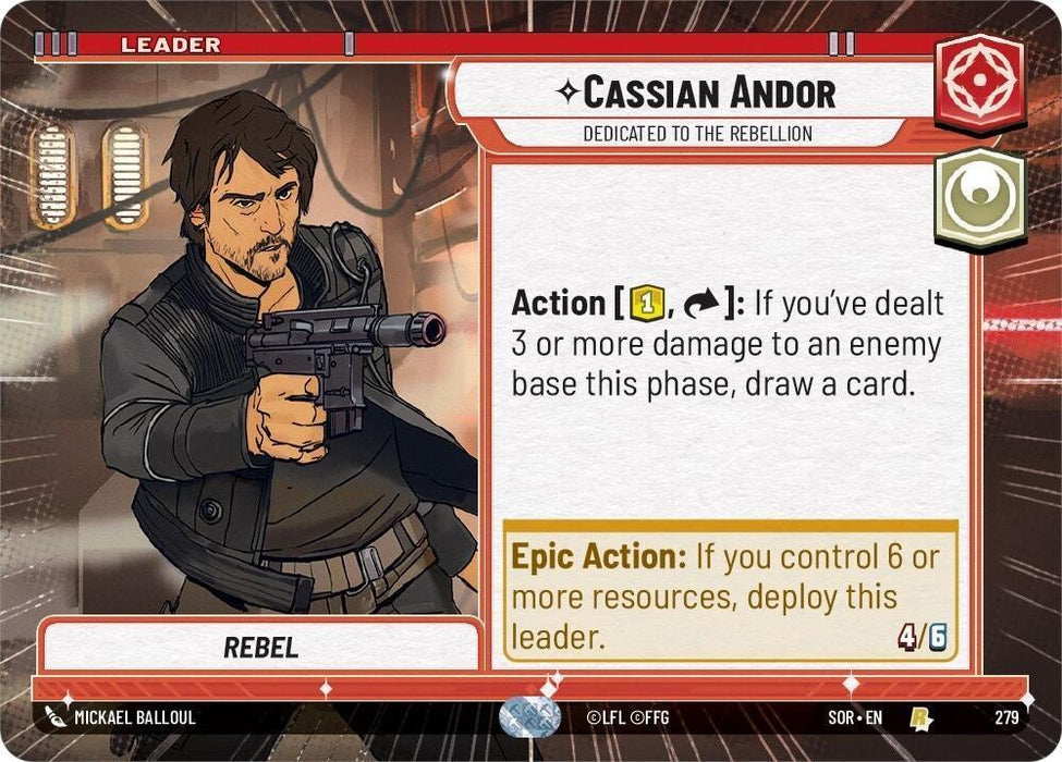 Cassian Andor - Dedicated to the Rebellion (Hyperspace) (279) [Spark of Rebellion] - for just $0.20! 
