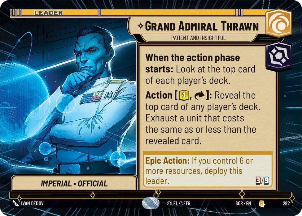 Grand Admiral Thrawn - Patient and Insightful (Hyperspace) (282) [Spark of Rebellion] - for just $0.35! 