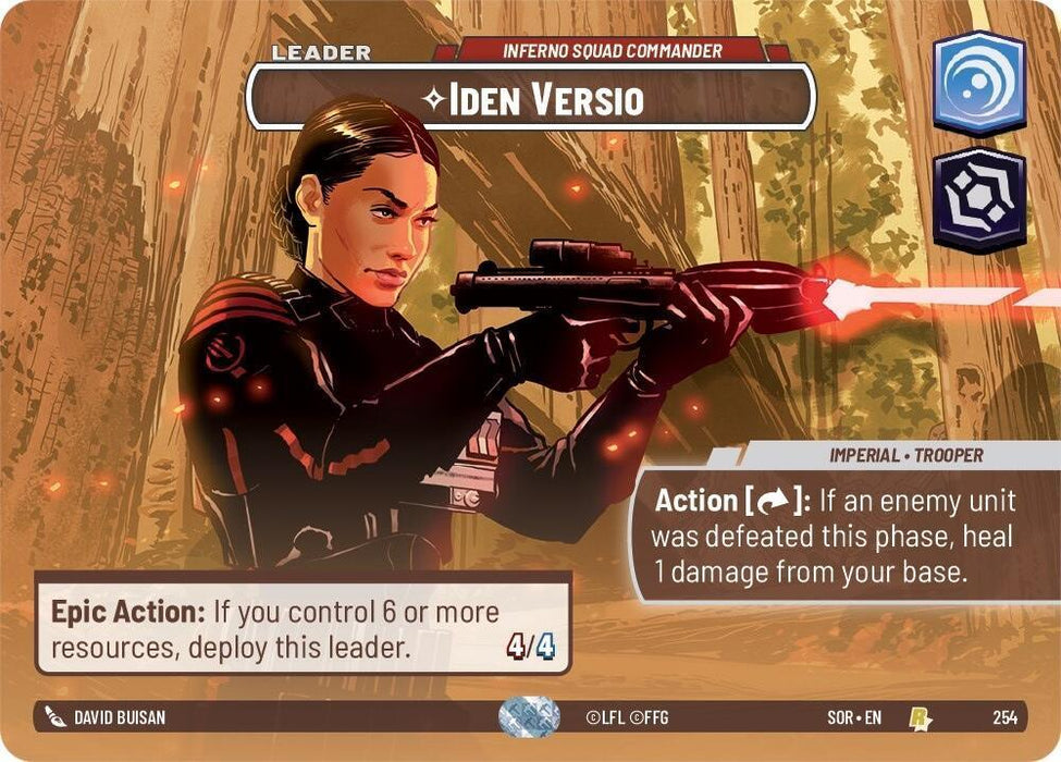 Iden Versio - Inferno Squad Commander (Showcase) (254) [Spark of Rebellion] - for just $23.95! 