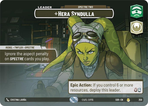 Hera Syndulla - Spectre Two (Showcase) (259) [Spark of Rebellion] - for just $50.10! 
