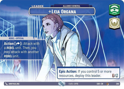 Leia Organa - Alliance General (Showcase) (260) [Spark of Rebellion] - for just $83.05! 