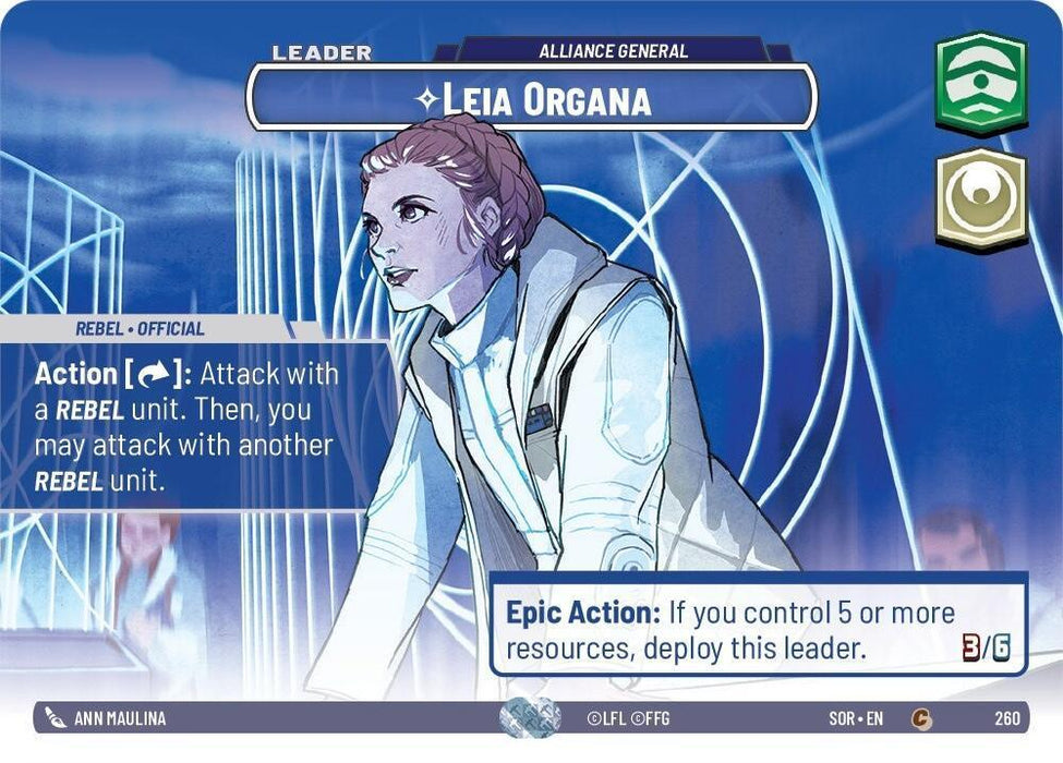 Leia Organa - Alliance General (Showcase) (260) [Spark of Rebellion] - for just $79.55! 