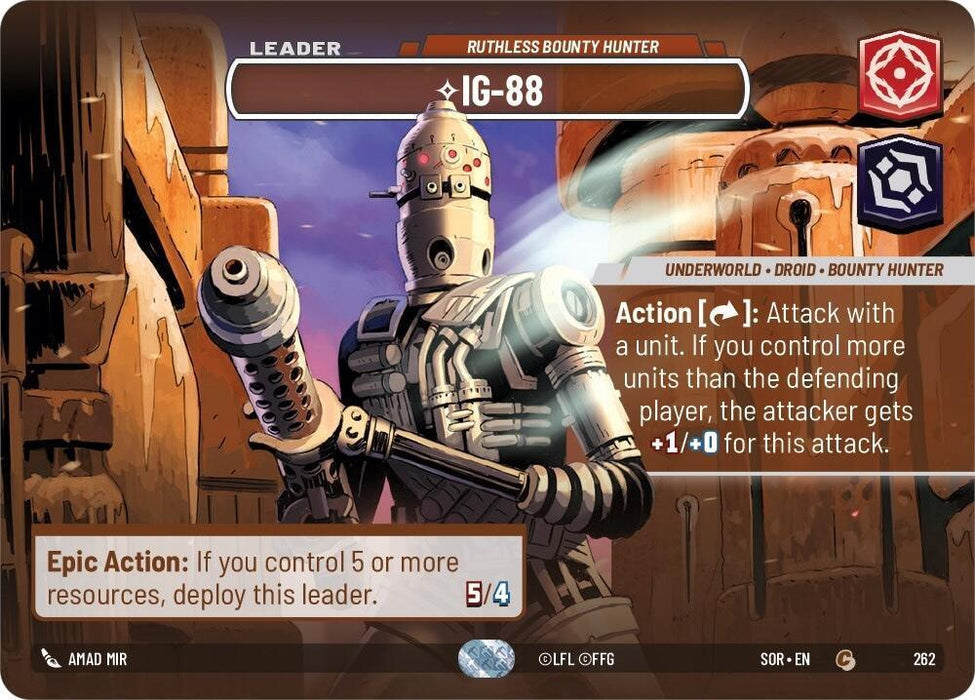 IG-88 - Ruthless Bounty Hunter (Showcase) (262) [Spark of Rebellion] - for just $18! 