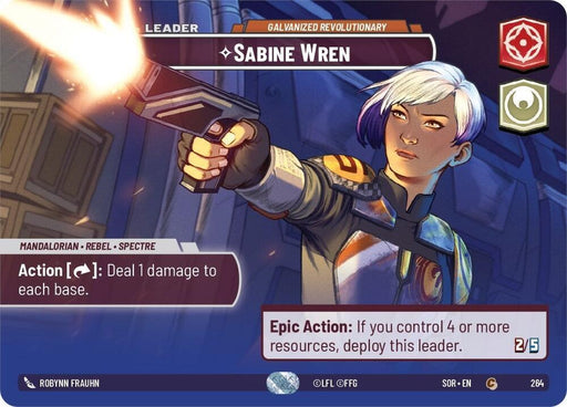 Sabine Wren - Galvanized Revolutionary (Showcase) (264) [Spark of Rebellion] - for just $50.90! 