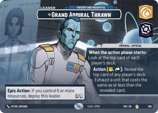 Grand Admiral Thrawn - Patient and Insightful (Showcase) (266) [Spark of Rebellion] - for just $31.85! 