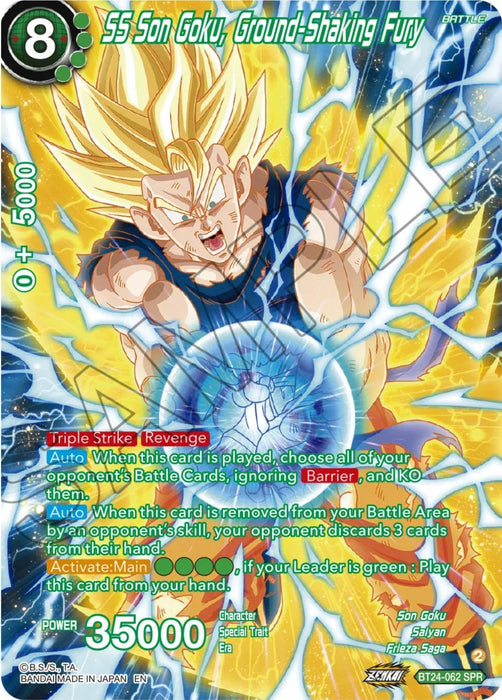 SS Son Goku, Ground-Shaking Fury (SPR) (BT24-062) [Beyond Generations] - for just $4.60! 