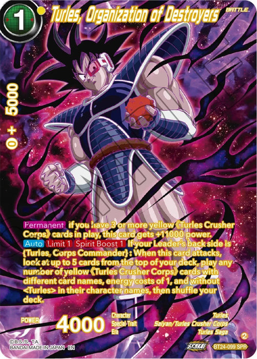 Turles, Organization of Destroyers (SPR) (BT24-099) [Beyond Generations] - for just $1.30! 