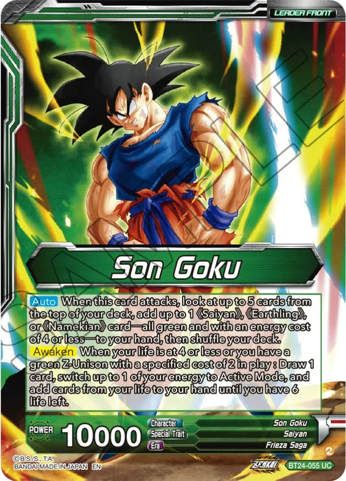 Son Goku // SS Son Goku, Beginning of a Legend (SLR) (BT24-055) [Beyond Generations] - for just $30.80! 