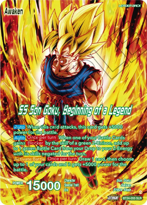 Son Goku // SS Son Goku, Beginning of a Legend (SLR) (BT24-055) [Beyond Generations] - for just $30.80! 