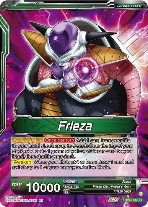 Frieza // Frieza, Scourge of Saiyans (SLR) (BT24-056) [Beyond Generations] - for just $11.15! 