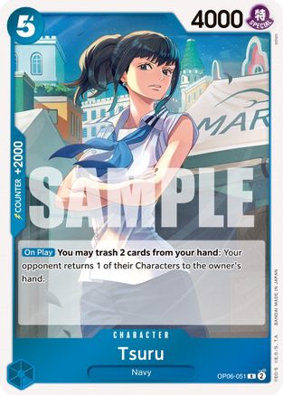 Tsuru (OP06-051) - Wings of the Captain Foil - for just $0.23! 