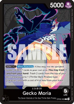 Gecko Moria (080) (OP06-080) - Wings of the Captain - for just $0.10! 