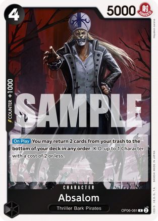 Absalom (OP06-081) - Wings of the Captain Foil - for just $0.08! 