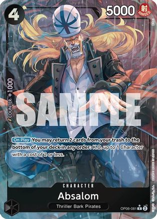 Absalom (Alternate Art) (OP06-081) - Wings of the Captain Foil - for just $1.13! 
