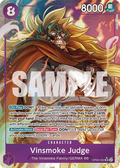 Vinsmoke Judge (Alternate Art) [Wings of the Captain] - for just $1! 