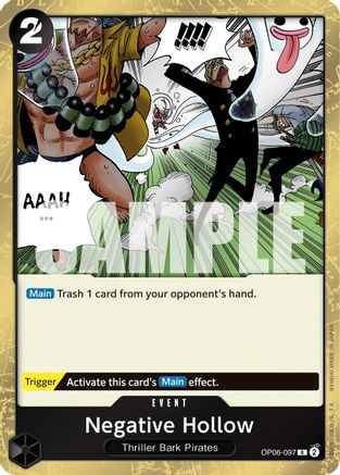 Negative Hollow (OP06-097) - Wings of the Captain Foil - for just $0.13! 