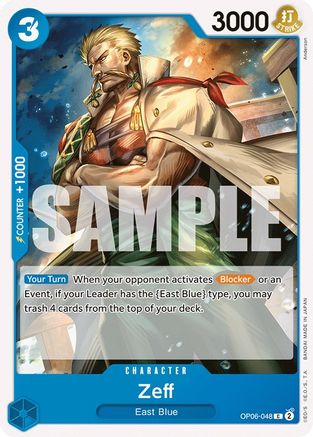 Zeff (OP06-048) - Wings of the Captain - for just $0.05! 