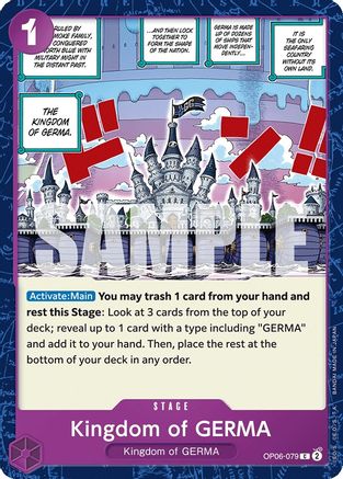 Kingdom of GERMA (OP06-079) - Wings of the Captain - for just $0.05! 