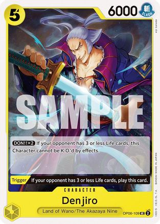 Denjiro (OP06-109) - Wings of the Captain - for just $0.05! 